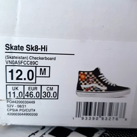 Vans Skate Sk8-Hi Skateistan *NWT in Box* - Picture 13 of 13